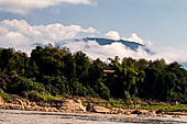 Luang Prabang, Laos - Walking along the riverfront of the Mekong. 